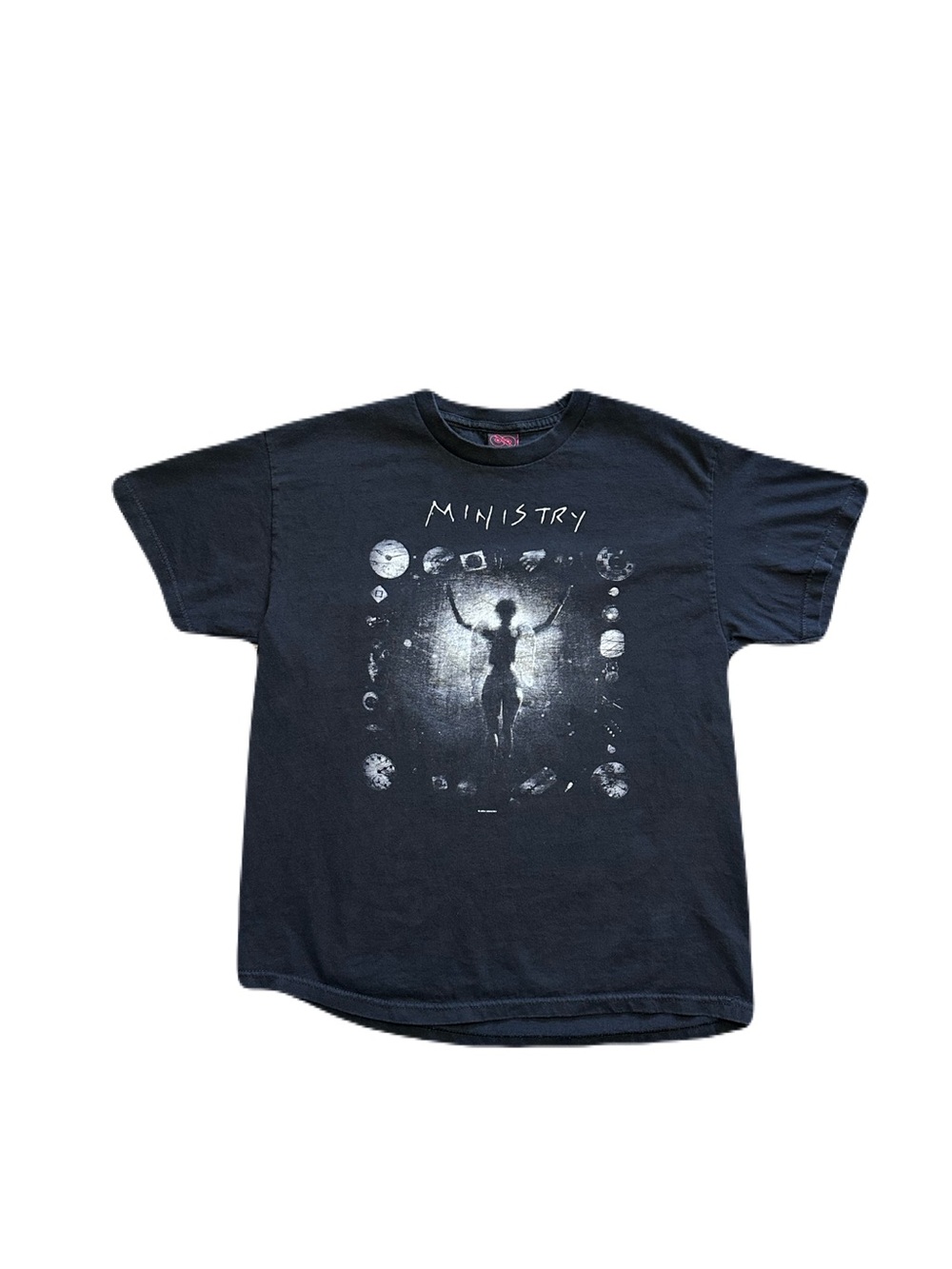 Vintage 2004 Ministry Metal Band T-Shirt Adult Size Large Cinder Block